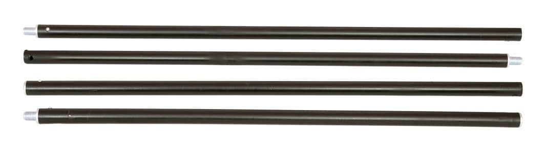 VTS Curtain Rods with Conversion Adopder Convert The Light Stand into a Backgound, Backdrop System 2.25Feet Each Rod 4Pcs Set with Carry Bag