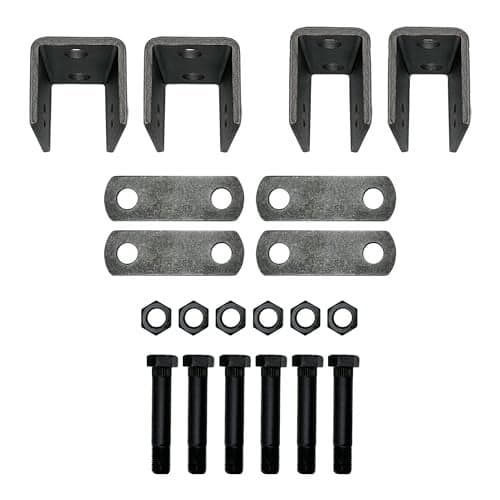A.A Single Axle Trailer Double Eye Leaf Spring Suspension Hanger Kit - 2,000-7,000 lbs (Single Axle)