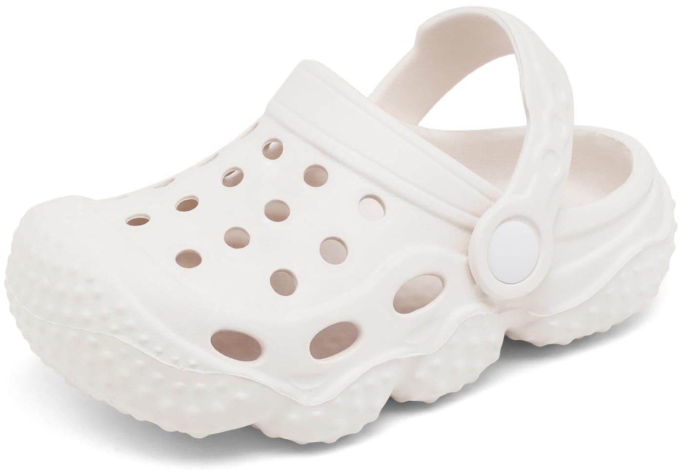 INMINPIN Kids Girls Boys Clogs Garden Shoes Toddler Slides Sandals Children Water Shower Beach Pool Slippers Indoor Outdoor,Toddler 7,White