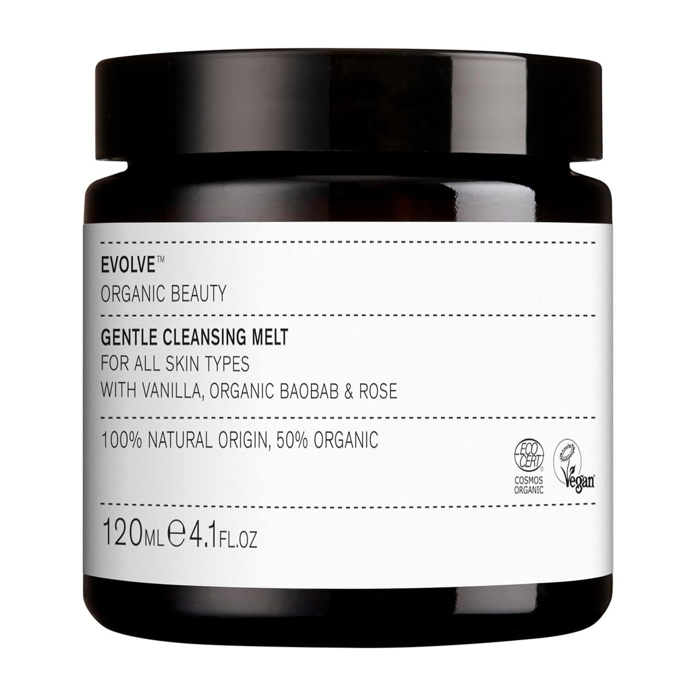 Evolve Organic Beauty Natural Gentle Cleansing Melt Balm SmallBatch Vegan Clean Beauty 41 oz 120 mL