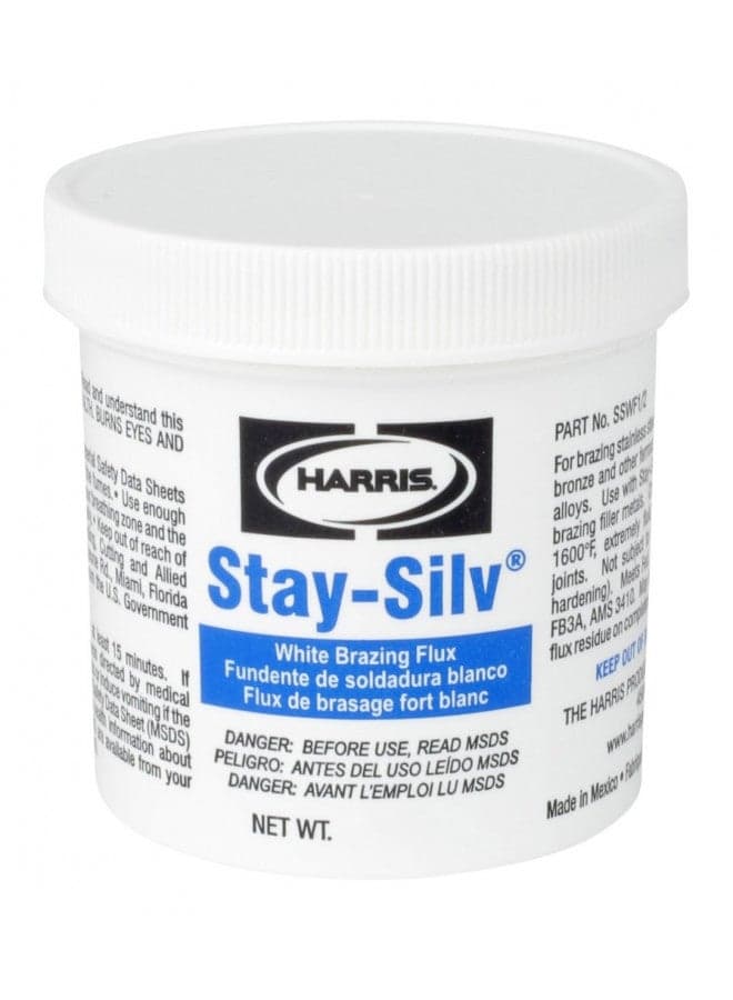 Harris SSWF1 Stay Silv Brazing Flux, 1 lb. Jar, White