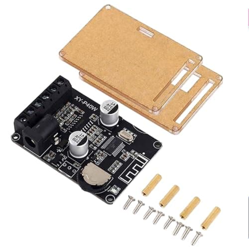 amiciSound Mini 40W+40W Bluetooth 5.0 Amplifier Board – Dual Channel, Stepless Tuning, DC 8-24V DIY Speakers