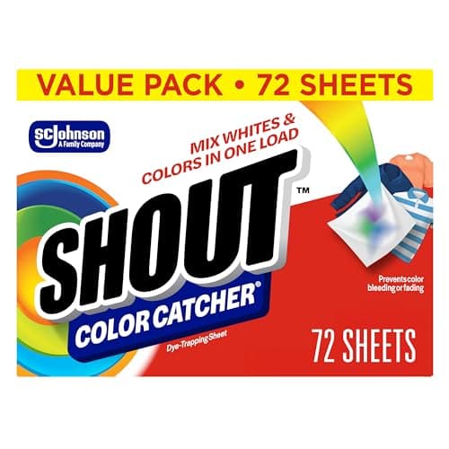 Shout Color Catcher Dye Trapping Sheets, 72.0 Count