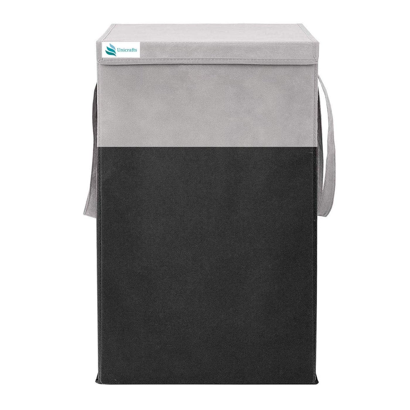 Unicrafts 75 LTR Laundry Basket for Clothes with Lid Laundry Bag Foldable Laundry Bag for Clothes Clothes Basket Basket for Clothes Storage Toy Storage Basket 36x36x53cm Black