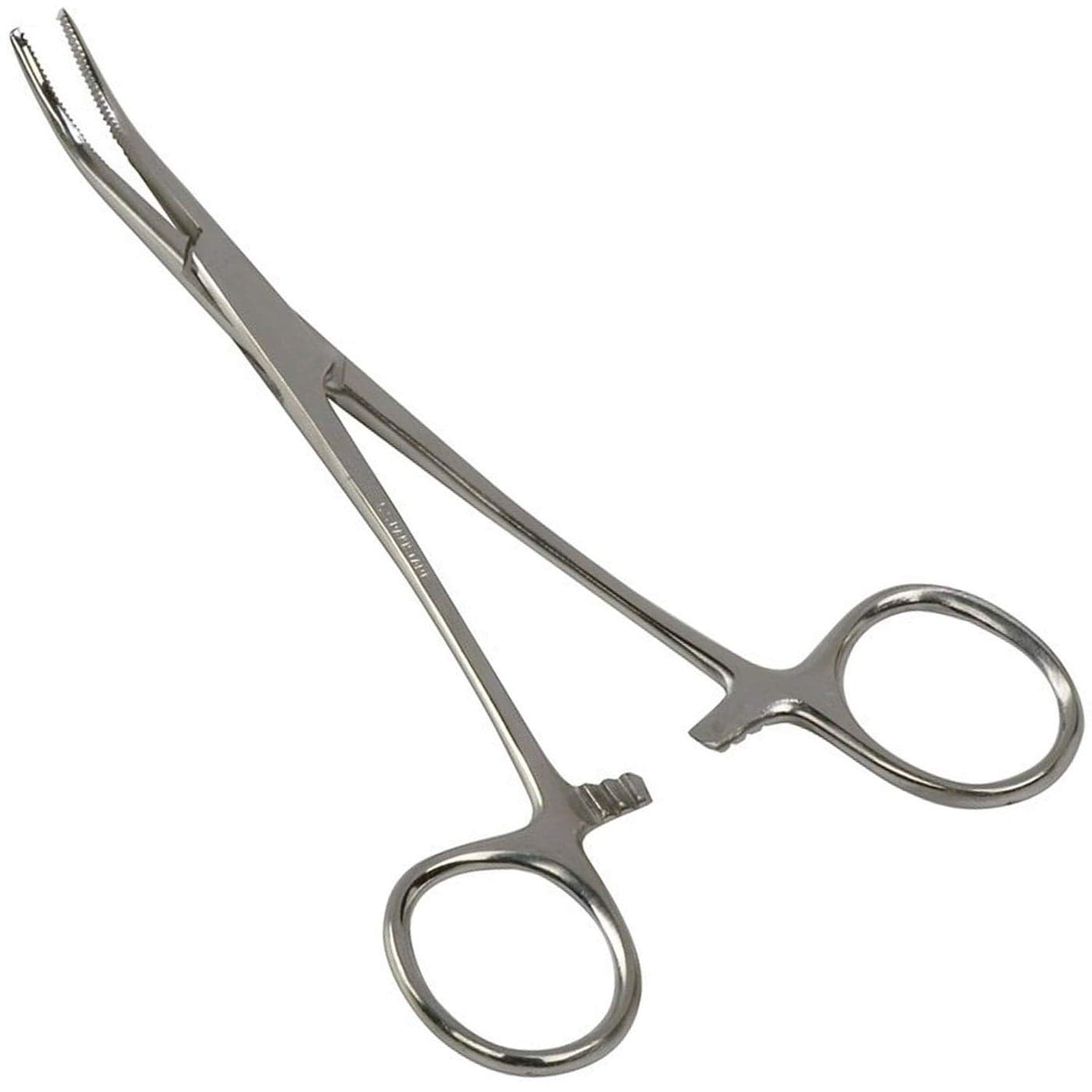 MABIS Precision Kelly Forceps Locking Tweezers Clamp Silver Curved 512 Inch 1 Count Pack of 1