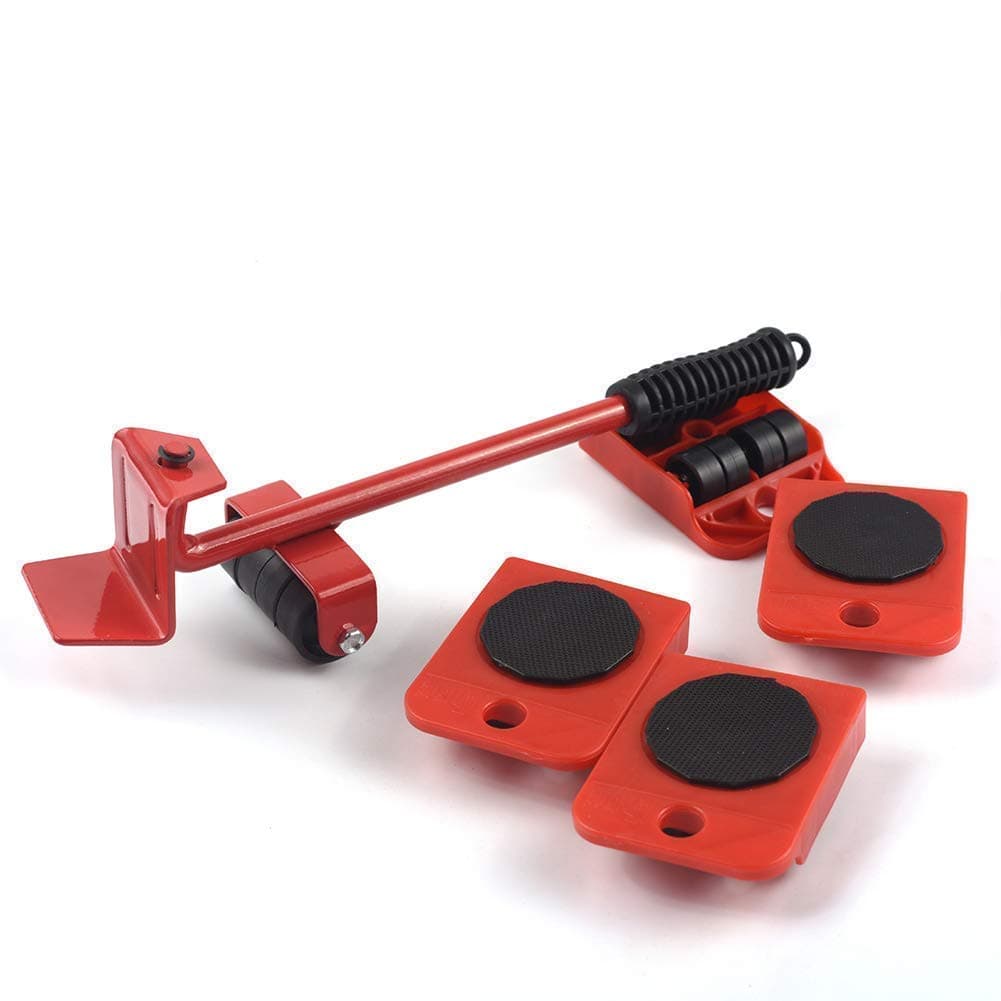 MAHOSTAV Furniture LifterShifter Tool Heavy Bed Fridge Mover Machine Set for Home Office Easy and Small Lifting Accessories 355 X 5 X 7 cm Red