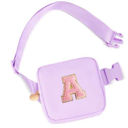 Uygafly Graduation Birthday Gifts for 2 3 4 5 6 7 8 9 10 11 Year Old Girls - Mini Fanny Pack Cute Crossbody Bag Belt Bag Trendy Stuff,Gifts for Girls Teens Kids Daughter Sister Her - Lavender,A