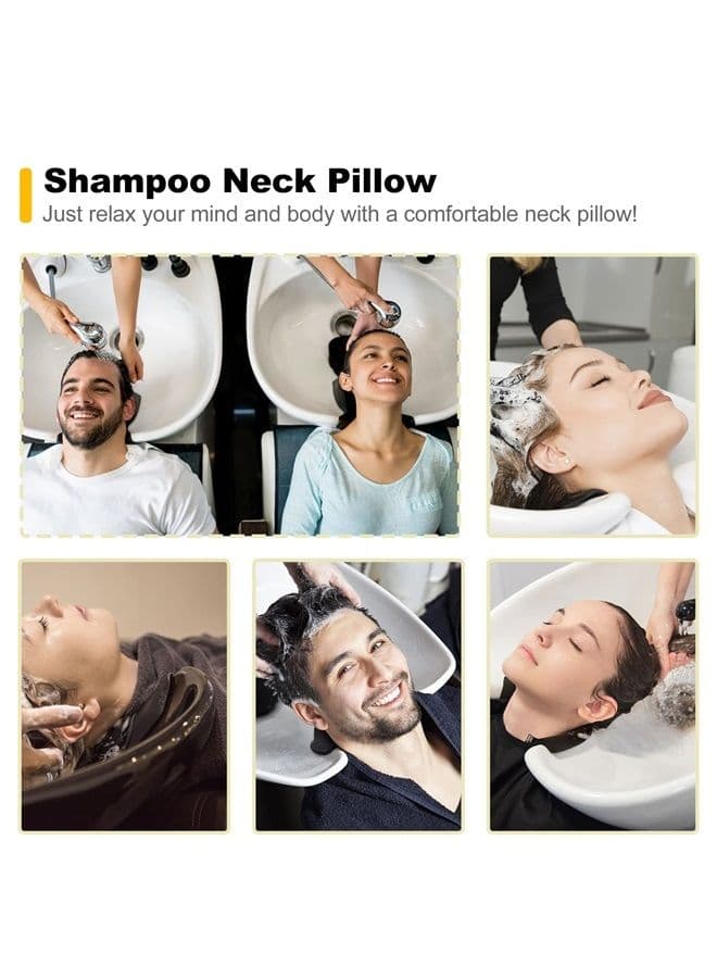 Shampoo Bowl Neck Rest for Salon, Salon Shampoo Neck Rest Cushion, Professional Shampoo Bowl Neck Cushion, Silicone Salon Sink Neck Rest for Wash Basin Hair Washing Tray for Sink at Home