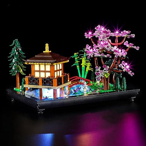 GEAMENT LED Light Kit Compatible with Lego Tranquil Garden Lighting Set for Icons 10315 Model Set Not Included
