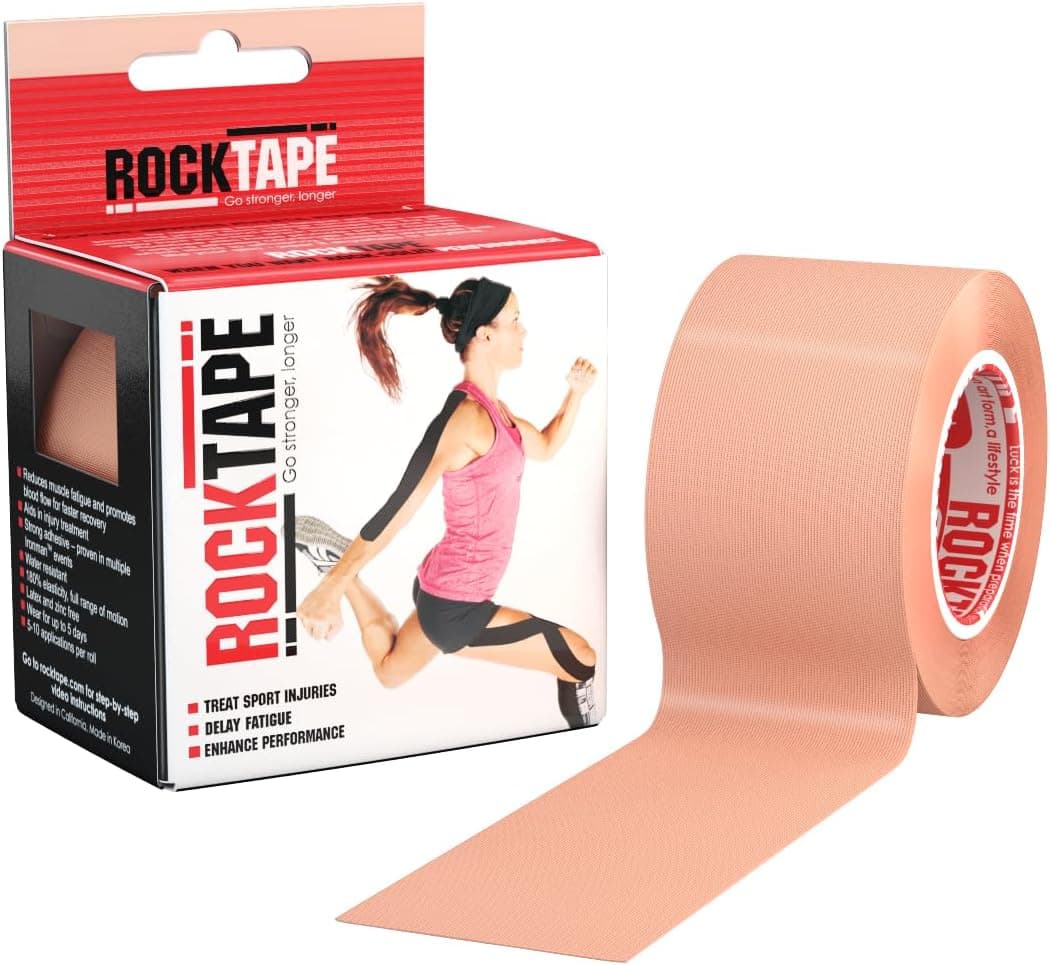 RockTape Unisex Uncut Std Kinesiologie Tape Elastisches Therapeutisches Sportband fr Schulter Knchel Ellenbogen Handgelenk Schienbeinschienen und Knie Untersttzung