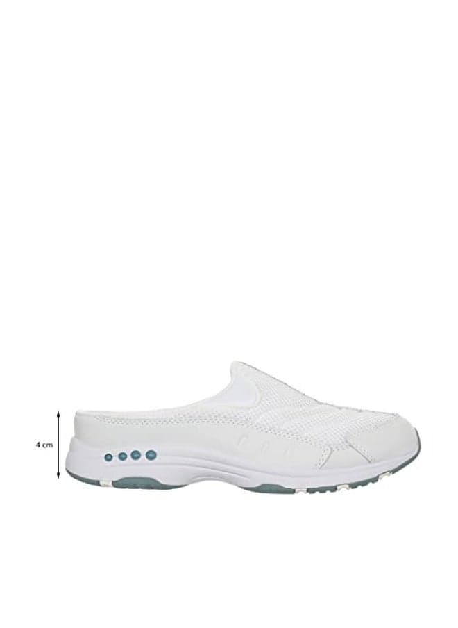 Easy Spirit womens Traveltime Mule, White 130, 6 Wide US