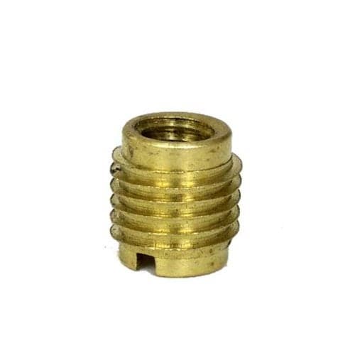 Brass Dual-Threaded Insert for Wooden Tap Handles