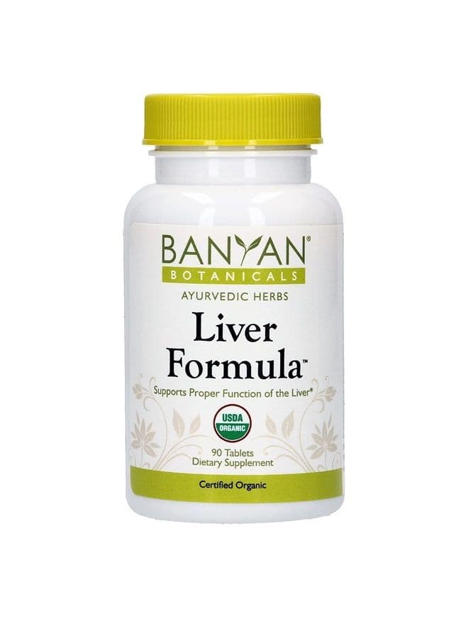Liver Formula – Organic Liver Support Supplement with Guduchi & Punarnava – Liver Detoxifier for Optimal Liver & Gallbladder Health* – 90 Tablets – Non-GMO Sustainably Sourced Vega
