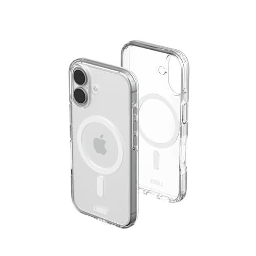 Urban Armor Gear UAG Scout Clear Mag-Safe Compatible, Slim Rugged Premium Impact Resistant Protective Case/Cover Designed for iPhone 17 (2025) (Military Drop Tested) - Ice/White