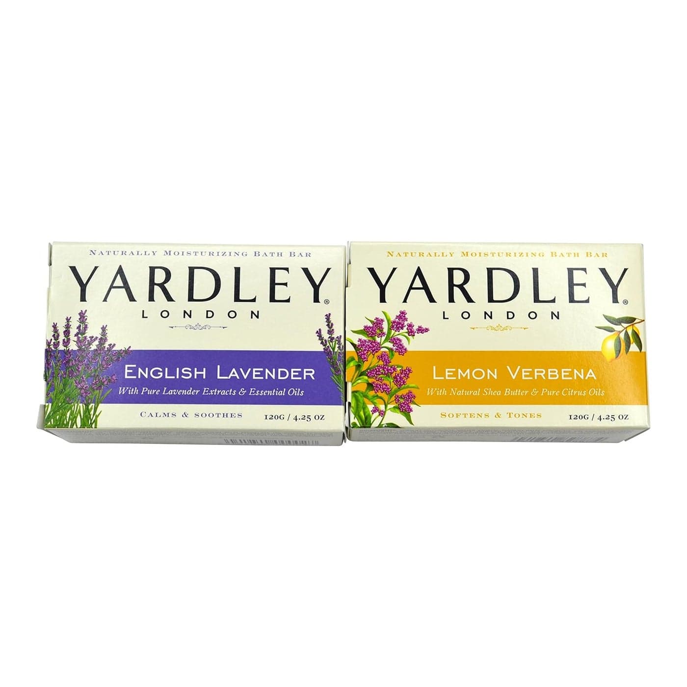 Yardley Bath Bar Bundle English Lavender Lemon Verbena 4oz Each
