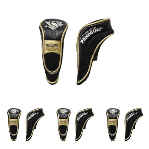 Team Golf NHL Pittsburgh Penguins Hybrid Head Cover Hybrid Golf Club Headcover, Hook-and-Loop Closure, Velour lined for Extra Club Protection