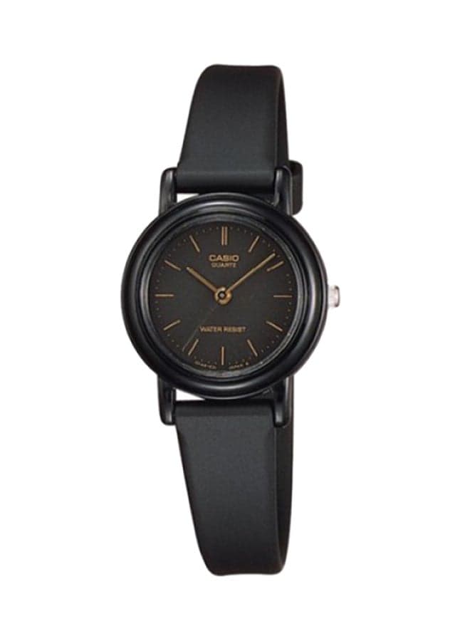 Women Resin BAnd Analog Watch LQ-139AMV-1ELDF (CN) - 24 mm - Black