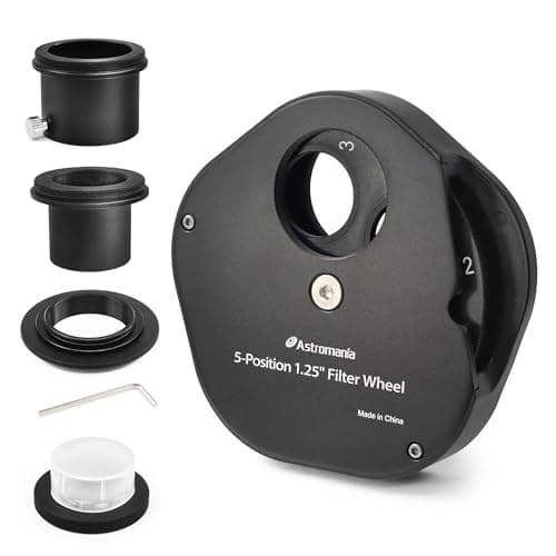 Astromania 1.25" Multiple 5-Position Filter Wheel for Telescope