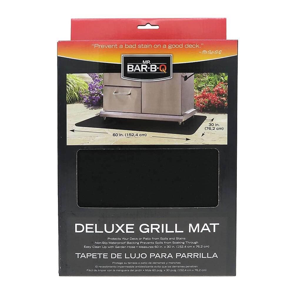 Mr BarBQ 40124Y Deluxe Grill Mat Protects Decks Patios from Spills Stains NonSlip Backing Prevents Spills from Soaking Through to Deck or Patio Surface Easy to Clean 60 x 30 inches