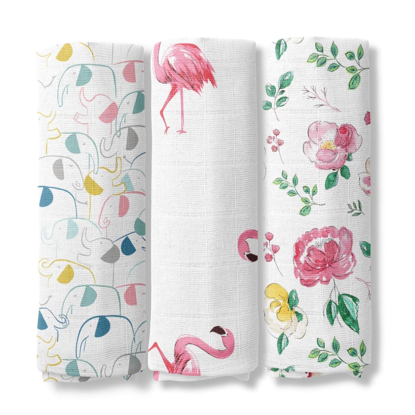 haus kinder Nature Nexus Collection 100 Cotton Muslin Baby Swaddle Wrap for New Born Muslin Baby Swaddle Wrap for New Born New Born Swaddle 100 cm by 100 cm Pack of 3 Nature Nexus Collection