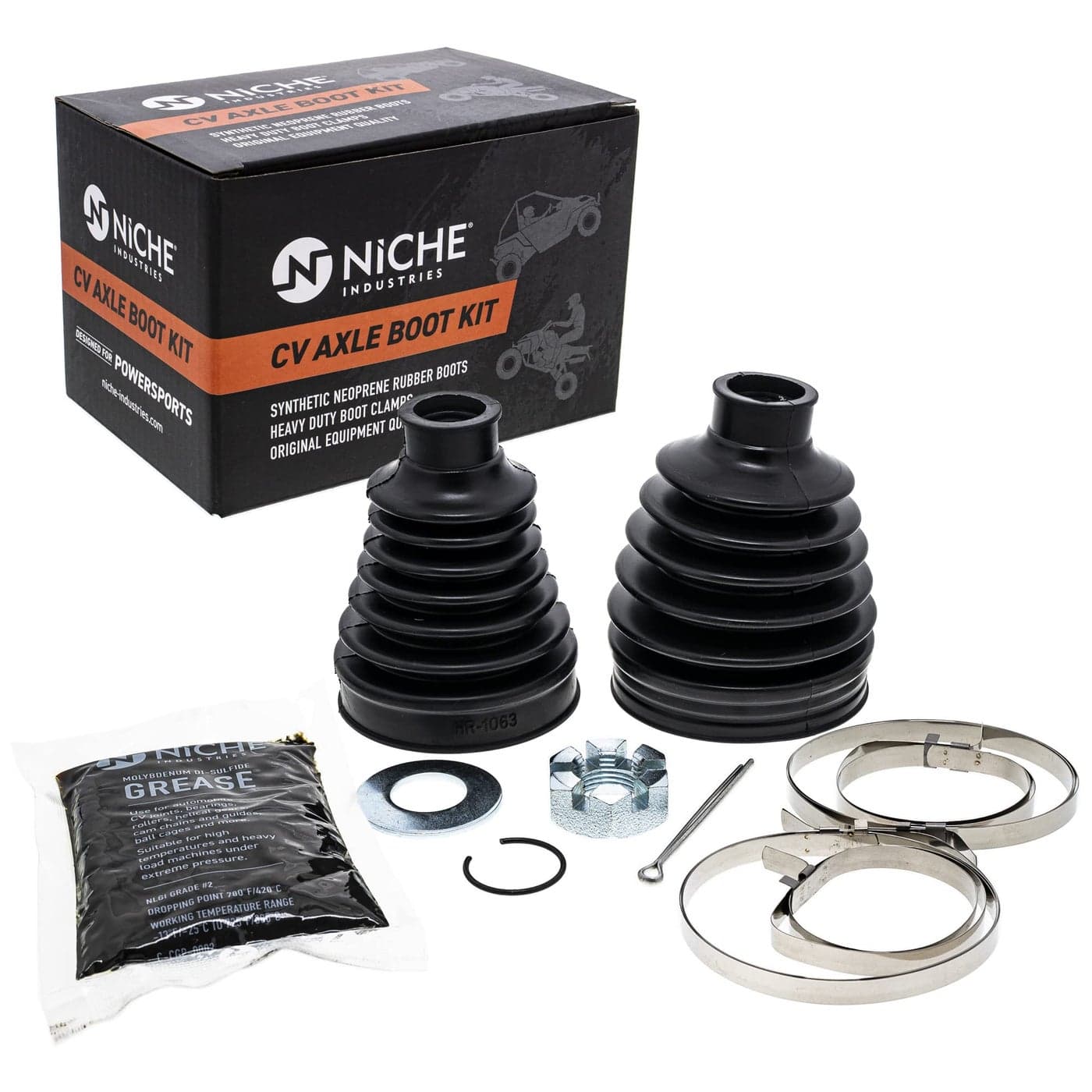 NICHE Front CV Axle Boot Kit For 2203842 1332873 Polaris Sportsman 550 X2 and XP 850 ATV