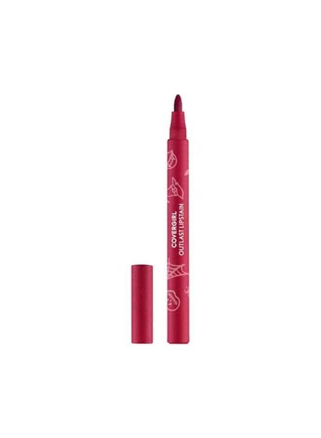 CoverGirl Outlast Fangtastic Lipstain Halloween Limited Edition TransferProof NonDrying Lightweight Buildable 005oz