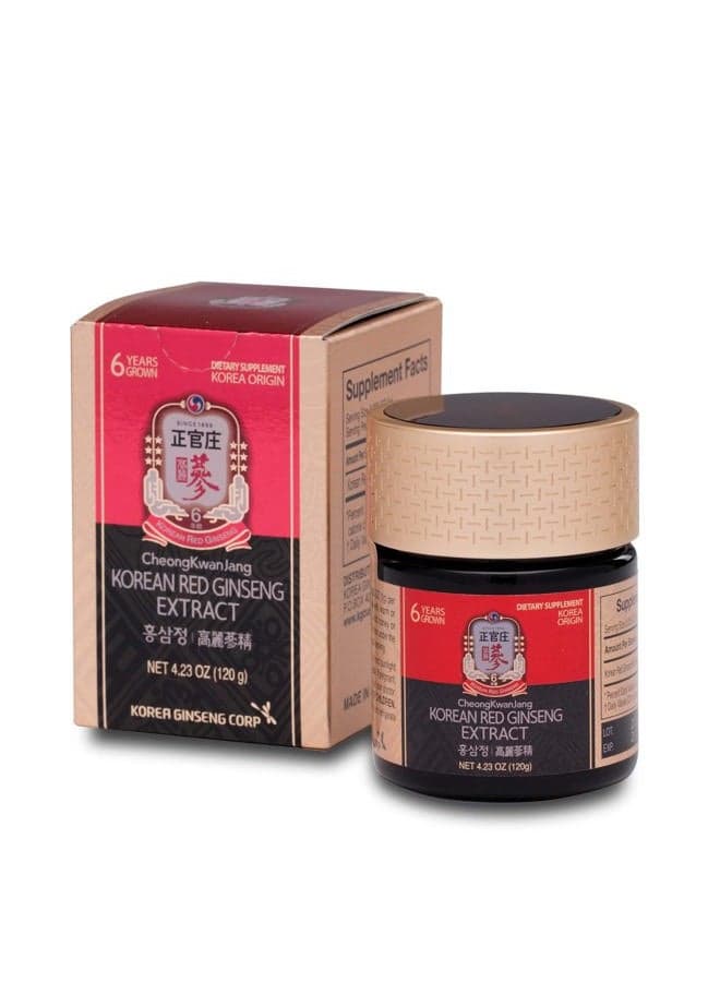 Korean Red Ginseng Extract 50g Jar | Health Supplement, Ginseng Tea | Energy Boost,Stamina, Blood Circulation, Immune Support | 100% Korean Red Ginseng Extract | Vegan Friendly | 50g