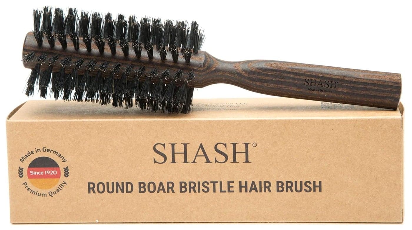 SHASH Smooth 100 Boar Bristle Body Brush Made in Germany Gently Exfoliates Skin for a Softer Smoother Complexion Promotes Circulation for a Healthy Glow