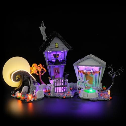 BRIKSMAX 20 Light Kit for Disney Tim Burtons The Nightmare Before Christmas Innovative LED Lighting Compatible with Lego Ideas 21351