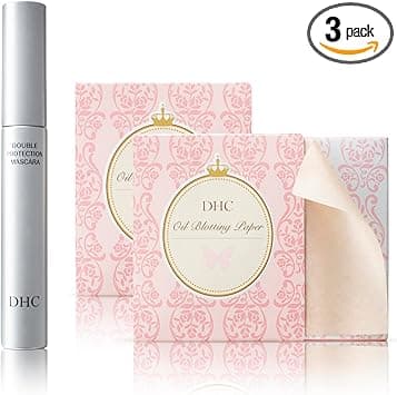 DHC Mascara Perfect Pro Double Protection 5g and Blotting Paper x 2 100 sheets x 2