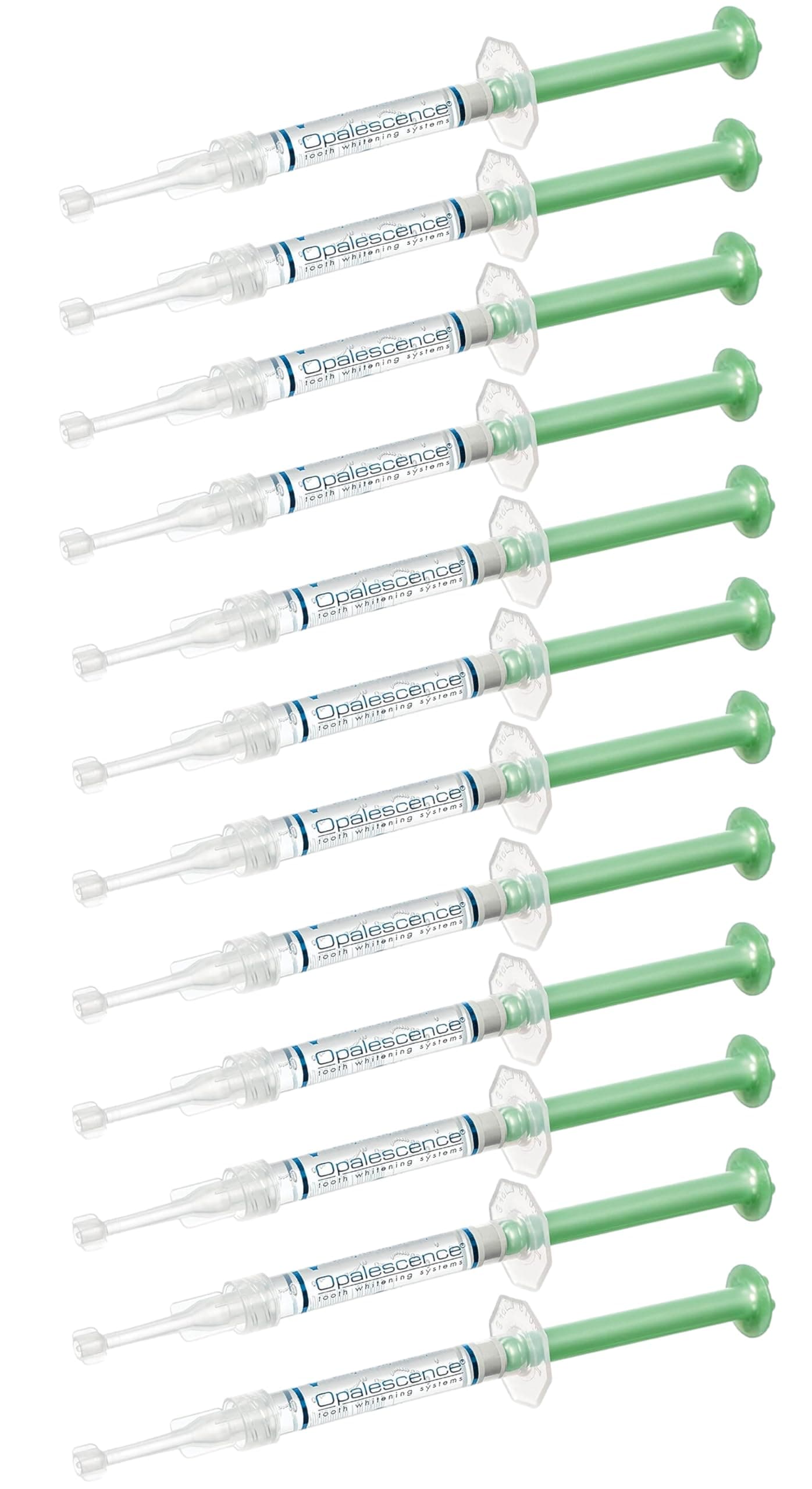 Opalescence 20 Gel Syringes Teeth Whitening Refill Kit 6 Packs 12 Syringes Carbamide Peroxide Made by Ultradent in Mint Flavor Tooth Whitening B51966