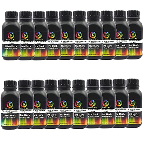 Print Star Ultra Dark Toner Powder for HP 12A/15A/49A/53A Canon FX9 Toner Powder Single Color Toner (Black) (Pack of 20)
