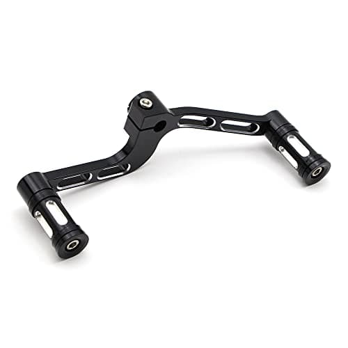 Dreamseek Motorcycle Heel Toe Gear Shift Lever + Shift Peg for Harley Sportster XL883 XL 883 1200 2004-2017 Mid-Controls Shifter Levers (Black)