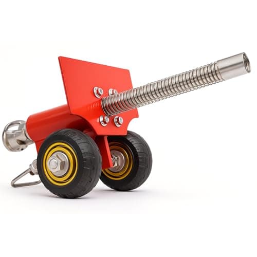 TIETHEKNOT Stainless Steel Mini Cannon Model with Recoil Mechanism Perfect for Outdoor Games and Collectors Gift red