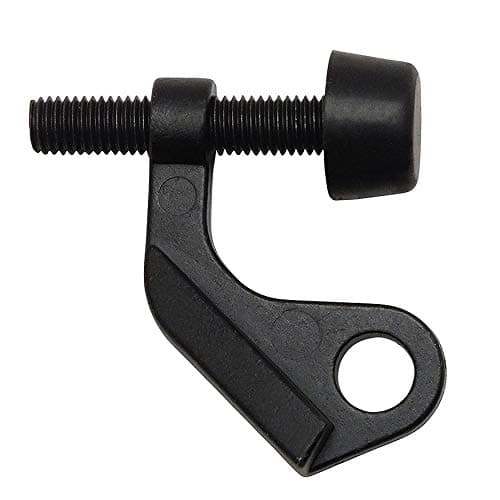 10 Pack Designers Impressions Matte Black Heavy Duty Door Guard Hinge Pin Adjustable Door Stop 8088