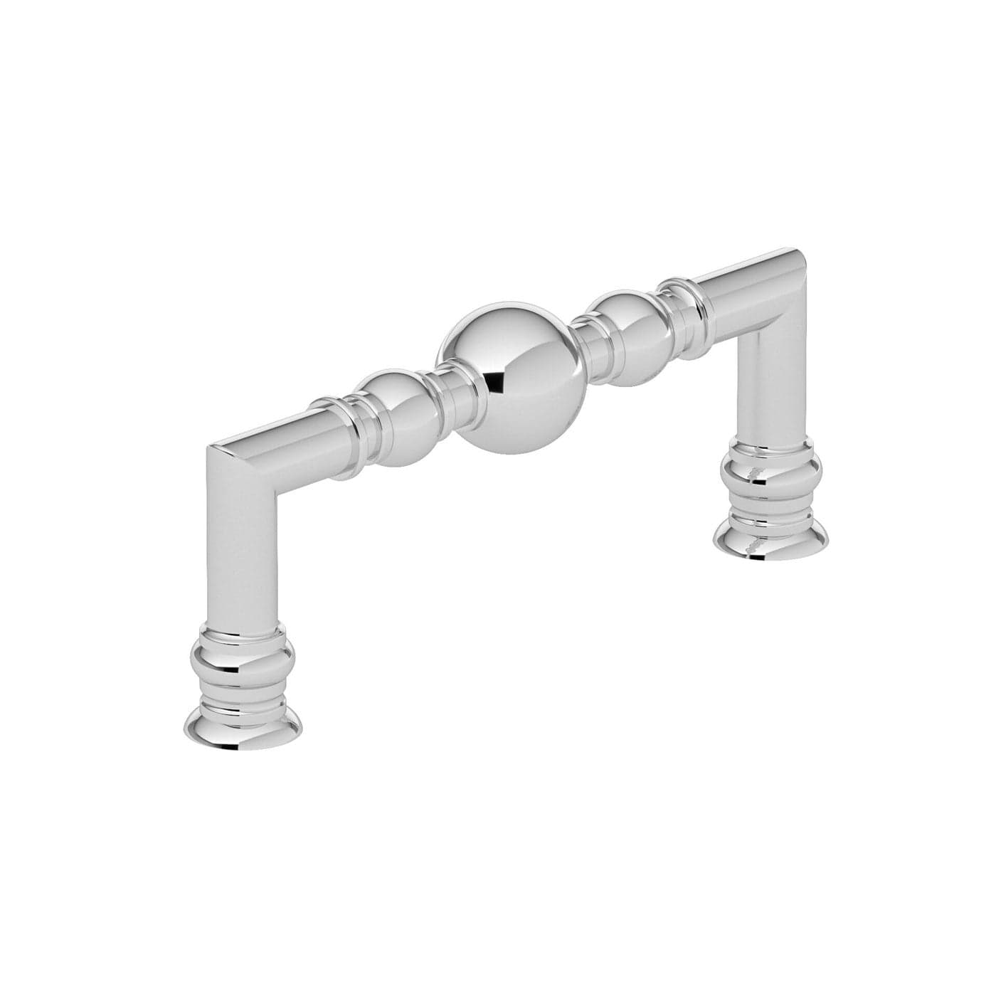 Richelieu Hardware BP878996140 Firenze Collection 3 34inch 96 mm CentertoCenter Chrome Traditional Round Cabinet and Drawer Pull Handle for Kitchen Bathroom and Furniture