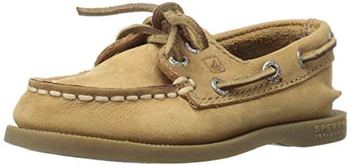 Sperry boys Authentic Original Boat Shoe, Sahara, 12 Toddler US