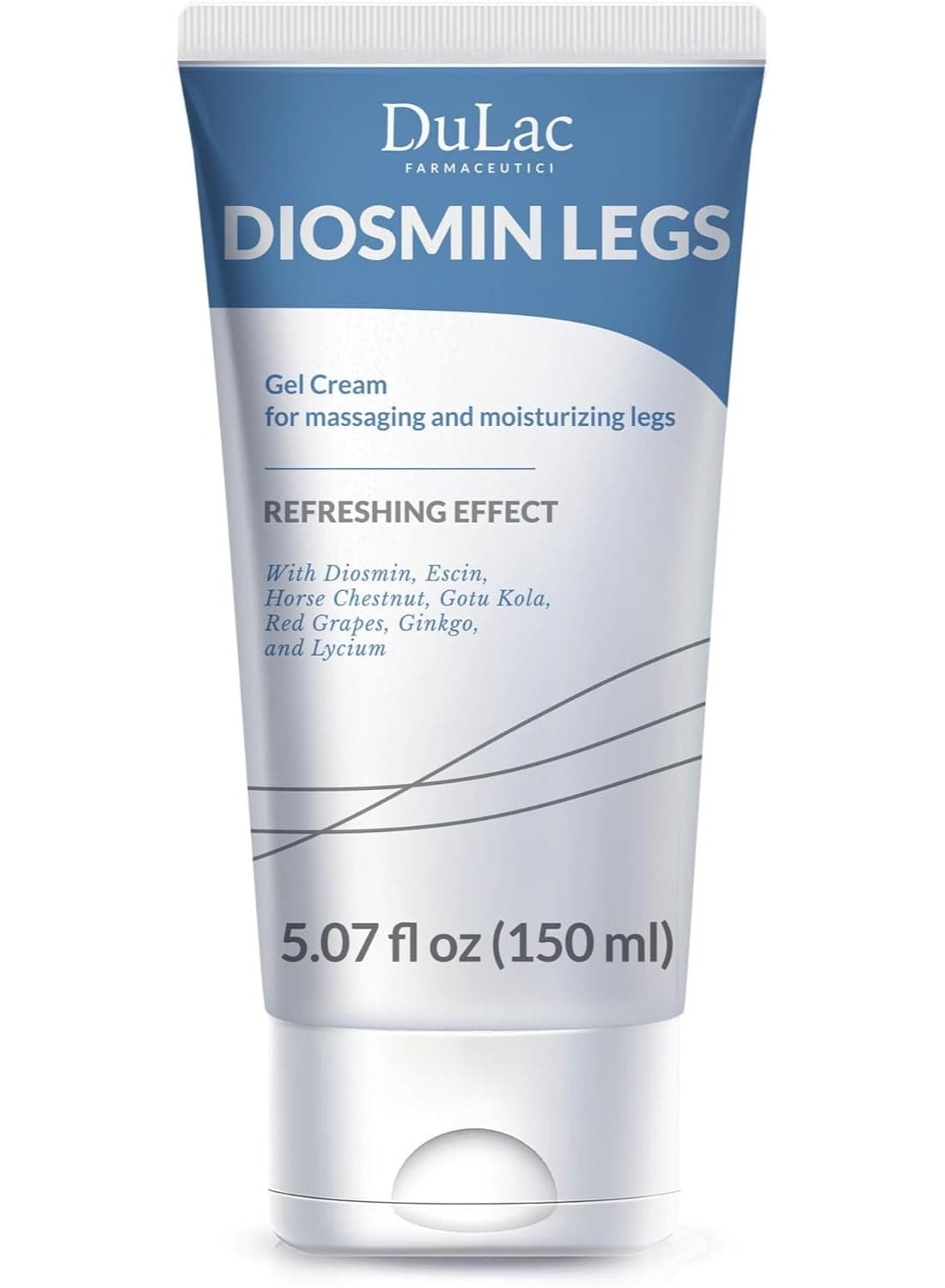 Dulàc - Diosmin Legs 5.07 Fl Oz - Varicose Veins Treatment for Legs, Gel Cream for Circulation and Spider Veins, Cooling Effect Diosmin and Horse Chestnut Cream for Leg Swelling Relief