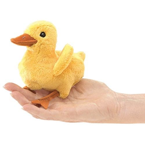 Folkmanis Mini Duckling Finger Puppet Plush Yellow 8