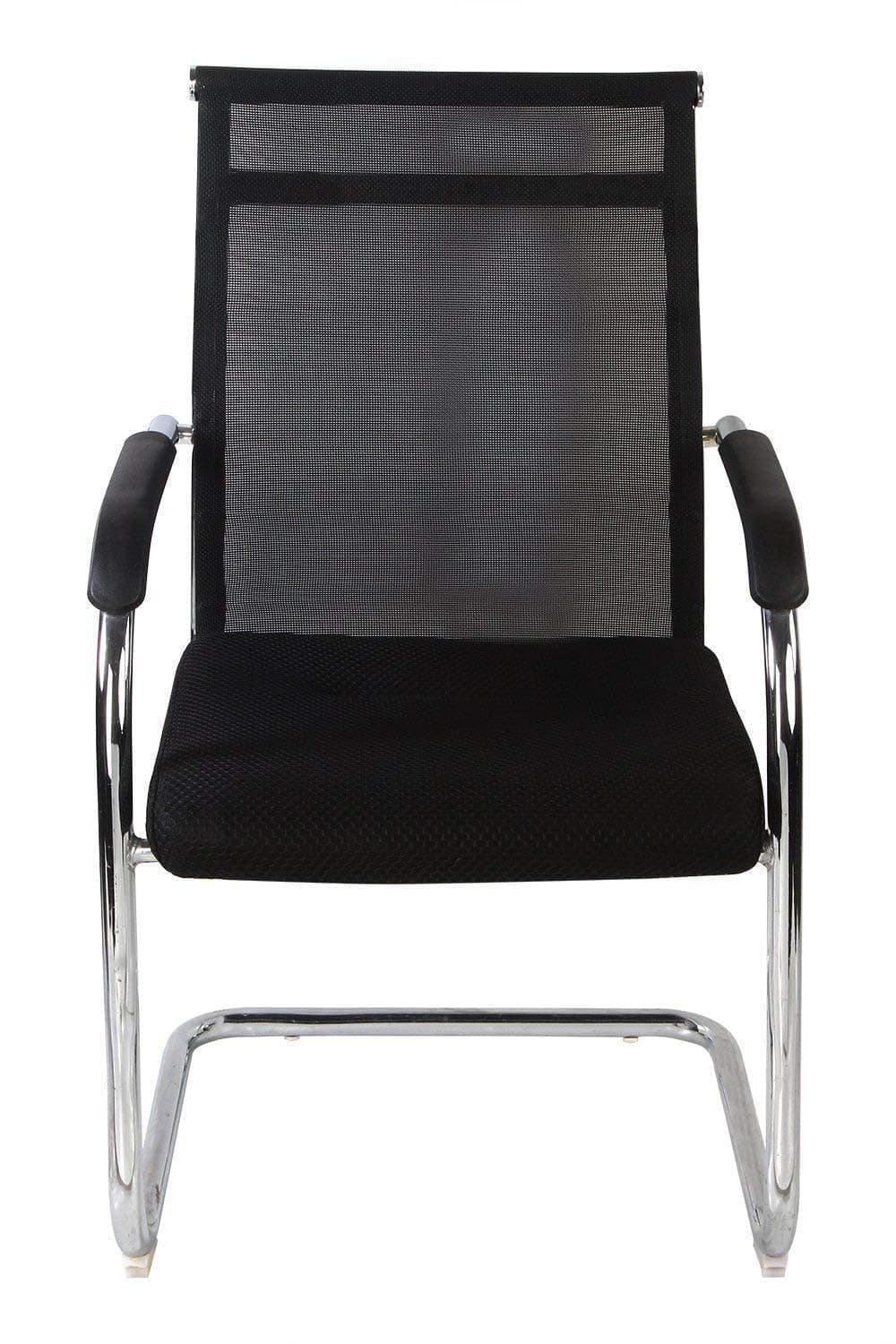 PumPum Comfortable Visitor Chair with Zebra Lines Mesh Back
