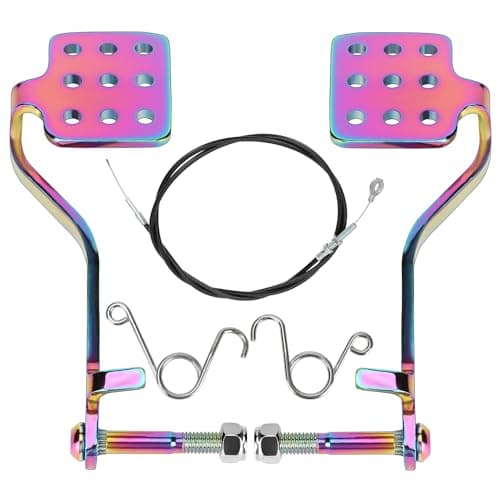 GREHUA Go Kart Pedal & Throttle Cable Compatible with Predator 212cc 196cc 6.5hp Road Rocket Manco Kandi Carter Azusa Racing Go Kart Vintage Racing Drift Trike Heavy Duty Pedal Go Kart Parts