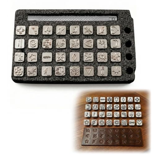 Leather Stamping Tools for Leather WorkingLeather Stamps kit with Steel Handle Perfect for DIY Crafts Custom Gifts Hobbyists and Professionals Native AmericanStyle Prints