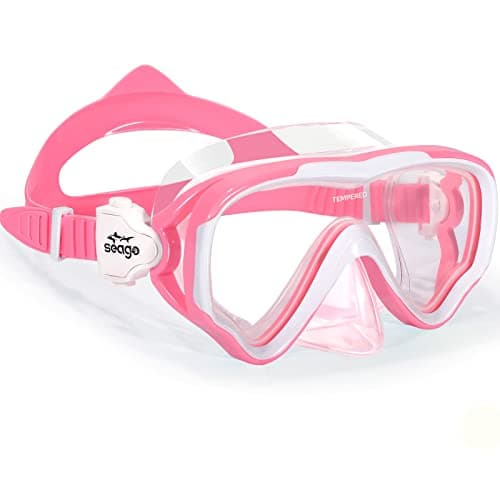 Seago Kids Swim Goggles Swimming Goggles for Kids Boys Girls Toddlers Youth 515 AntiFog 180 Clear Goggles No Leak Pool Underwater Swim Goggles with Nose Cover Swimming Diving Equipment