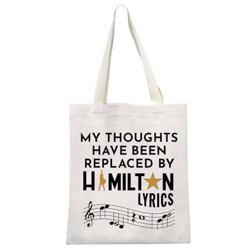 GJTIM Musical Gift Musical Lyrics Gift Talk Less Smile More Travel Bag(Lyrics Tote)