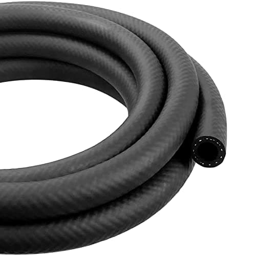 3/8 Inch ID NBR Rubber Hose, Fuel Hose Line Transfer Hose for Small Engine Black 10 Feet