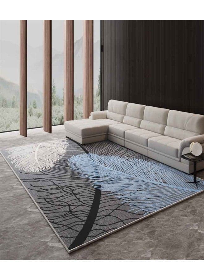 Nordic Luxury Living Room Carpet with Plastic bottom crystal velvet 120x160cm