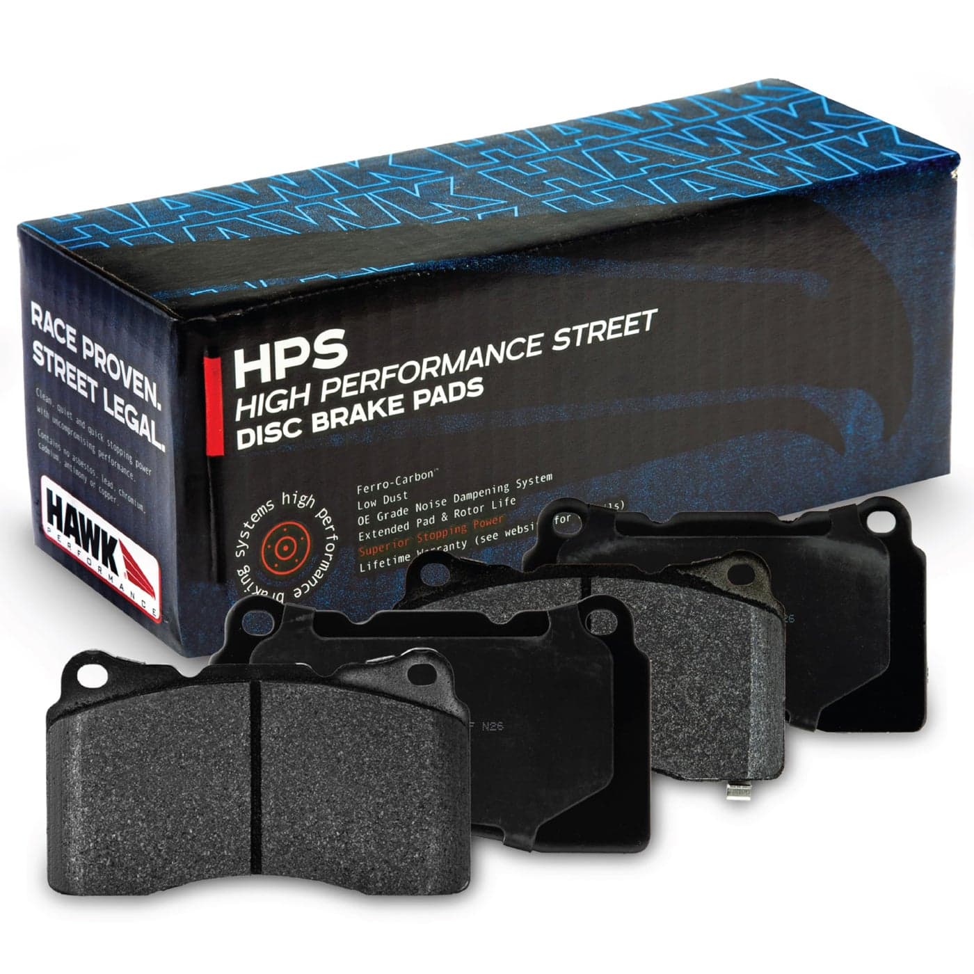 Hawk Performance HB490F665 HPS Performance Street Brake Pads