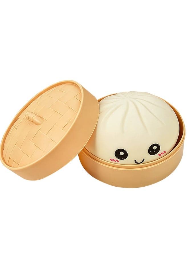 Squishy Dumpling Stress Balls for Adults, Dumpling Squishy Toys for Kids, Dumpling Fidget Sensory Toy, Squeeze Dough Ball Stress Relief Toy, Stretchy Stress...