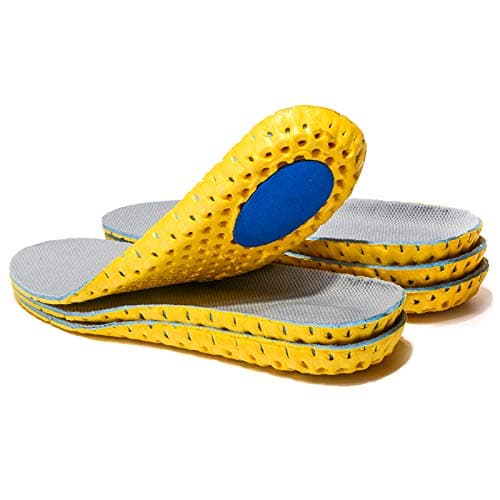 XINIFOOT 3 Pairs Elastic Shock Absorbing Shoe Insoles Breathable Honeycomb Sneaker Inserts Sports Shoe Insole Replacement Insoles for Men