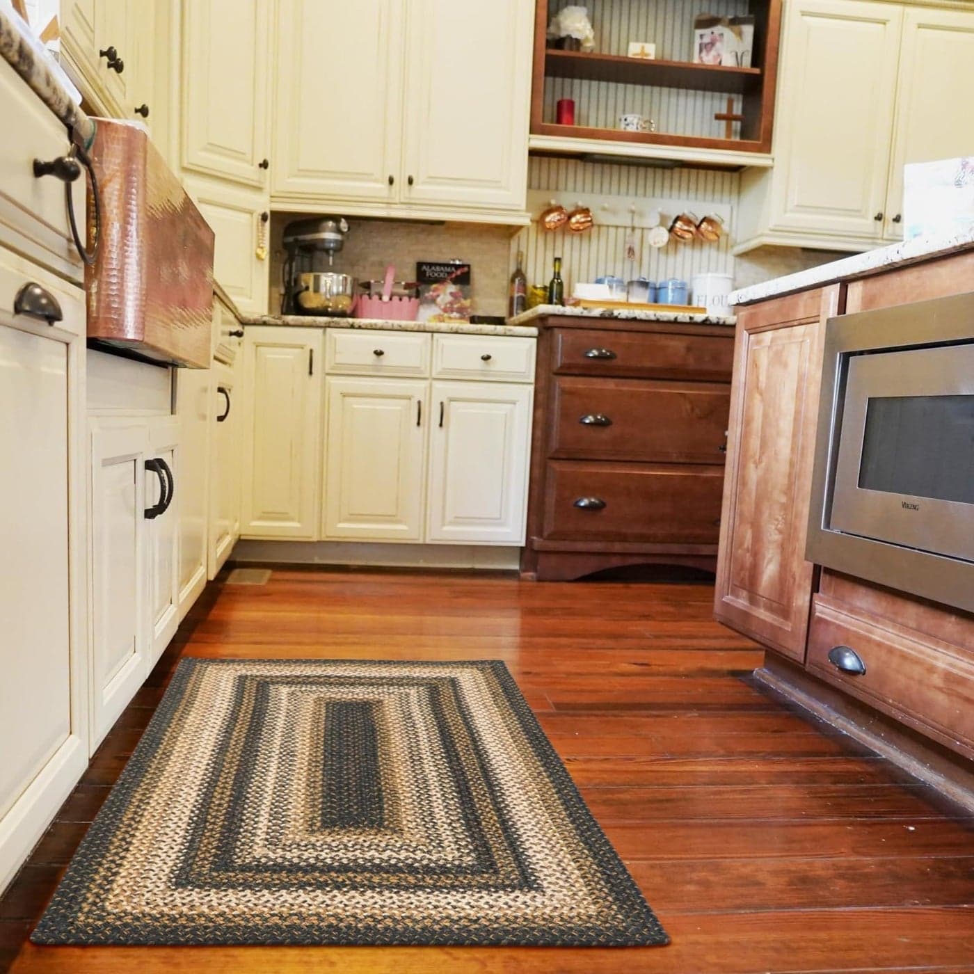 Homespice 27x45 Black Rect Braided Rug Kilimanjaro Black Jute Rug Uses Entryway Kitchen Rugs Bathroom Rugs Reversible Rustic Country Primitive Farmhouse Decor Rug